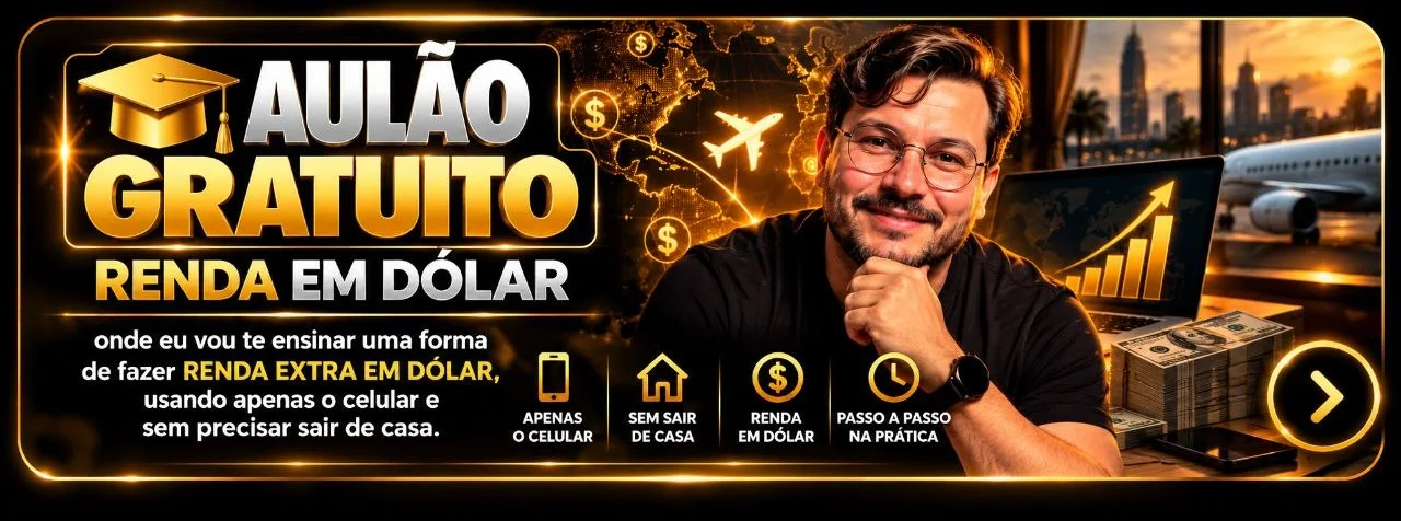 Aulão Gratuito Renda em Dólar